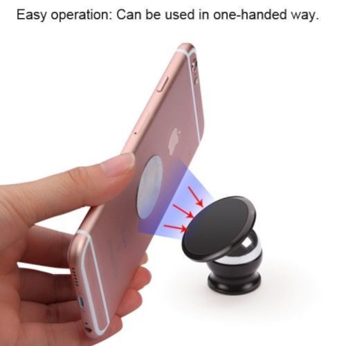 360° Magnetic Dashboard Phone Mount in Black color option
