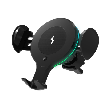 15W Smart Sensor Wireless Car Charger Mount on car dashboard